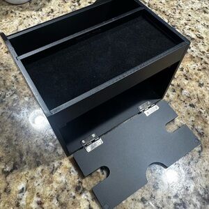 Black Wooden Storage Box